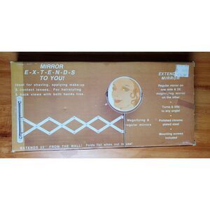 Chadwick‎ Extending Magnifying Folding Mirror Vintage 1984 Made In Taiwan